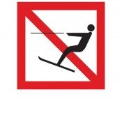Verboden te waterskiën
